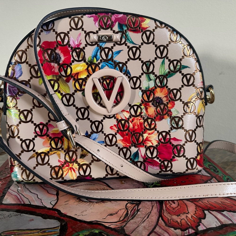 Valentino By Mario Valentino Multicolor Floral Crossbody Bag - Picture 8 of 8